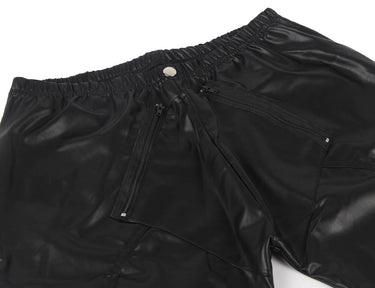 Scandals Men's Open Crotch Black Wet Look Trousers Bondage & Fetishwear - Wet-Look Scandals Lingerie